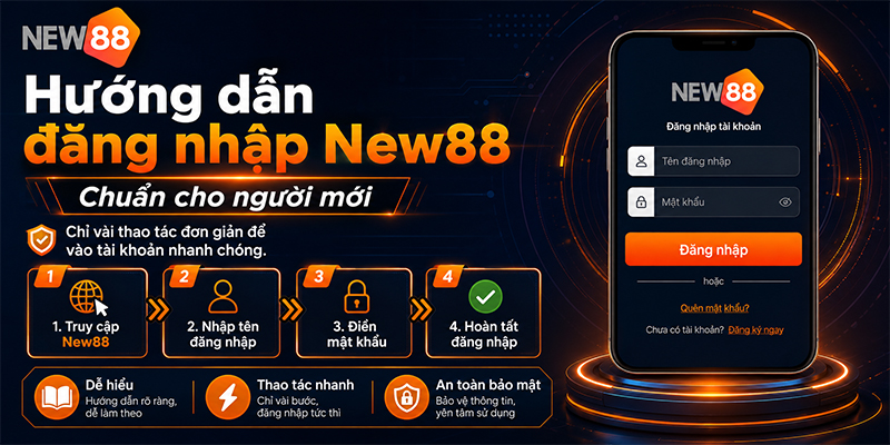 Hướng dẫn đăng nhập New88 chuẩn cho người mới