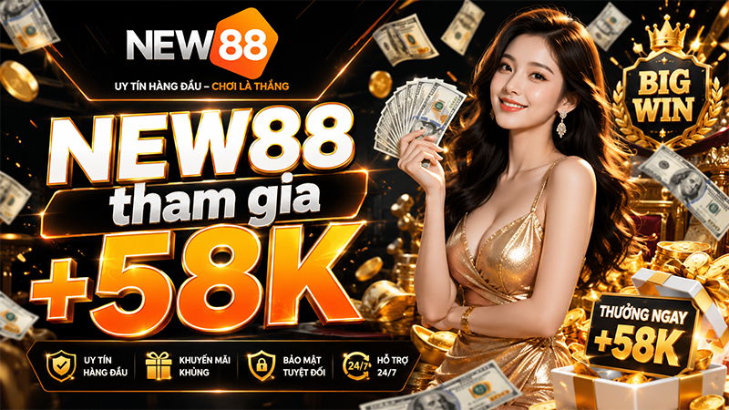 Tham gia NEW88 nhận 58K
